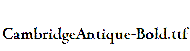 CambridgeAntique-Bold