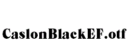 CaslonBlackEF