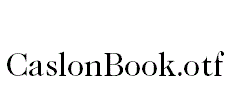 CaslonBook