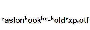 CaslonBookBE-BoldExp