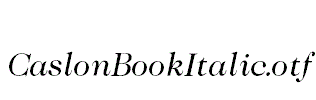 CaslonBookItalic