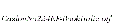 CaslonNo224EF-BookItalic