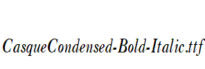 CasqueCondensed-Bold-Italic