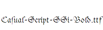 Casual-Script-SSi-Bold