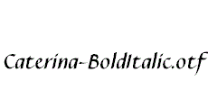 Caterina-BoldItalic