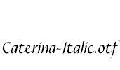 Caterina-Italic