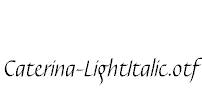 Caterina-LightItalic