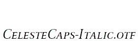 CelesteCaps-Italic