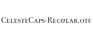 CelesteCaps-Regular