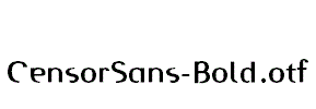 CensorSans-Bold