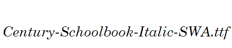 Century-Schoolbook-Italic-SWA