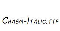 Chasm-Italic