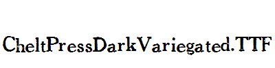 CheltPressDarkVariegated