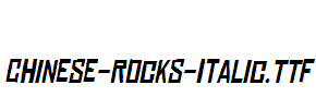 Chinese-Rocks-Italic