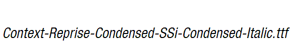 Context-Reprise-Condensed-SSi-Condensed-Italic