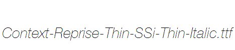 Context-Reprise-Thin-SSi-Thin-Italic