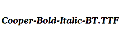 Cooper-Bold-Italic-BT