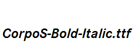 CorpoS-Bold-Italic