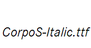 CorpoS-Italic