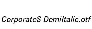 CorporateS-DemiItalic