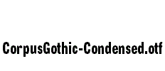 CorpusGothic-Condensed