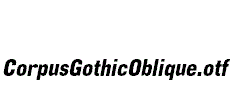 CorpusGothicOblique