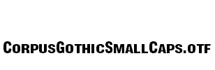 CorpusGothicSmallCaps