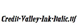 Credit-Valley-Ink-Italic