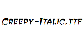 Creepy-Italic