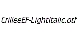 CrilleeEF-LightItalic