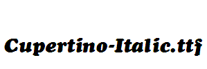 Cupertino-Italic