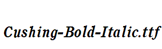 Cushing-Bold-Italic