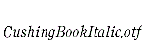 CushingBookItalic