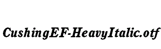 CushingEF-HeavyItalic