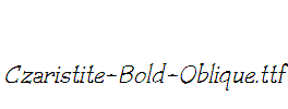 Czaristite-Bold-Oblique