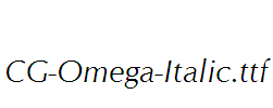 CG-Omega-Italic