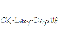 CK-Lazy-Days