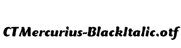 CTMercurius-BlackItalic