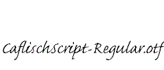 CaflischScript-Regular