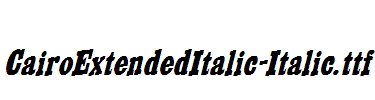 CairoExtendedItalic-Italic