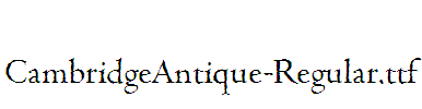 CambridgeAntique-Regular