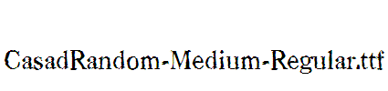 CasadRandom-Medium-Regular