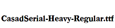 CasadSerial-Heavy-Regular