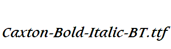 Caxton-Bold-Italic-BT