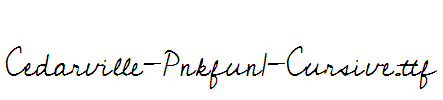 Cedarville-Pnkfun1-Cursive