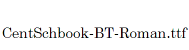 CentSchbook-BT-Roman