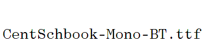 CentSchbook-Mono-BT