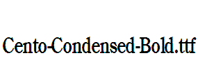 Cento-Condensed-Bold