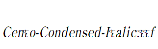 Cento-Condensed-Italic