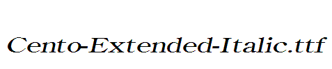 Cento-Extended-Italic